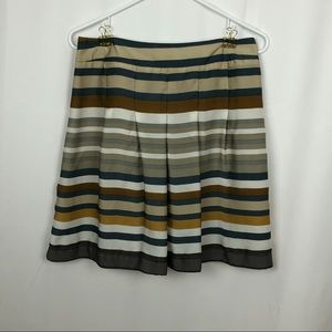 Dalia Collection pleated striped mini skirt 4